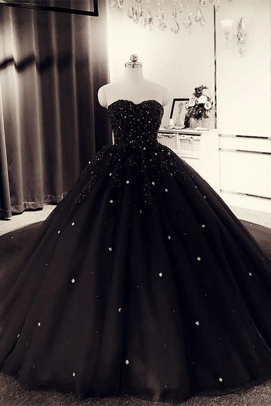 Black fashion princess gown