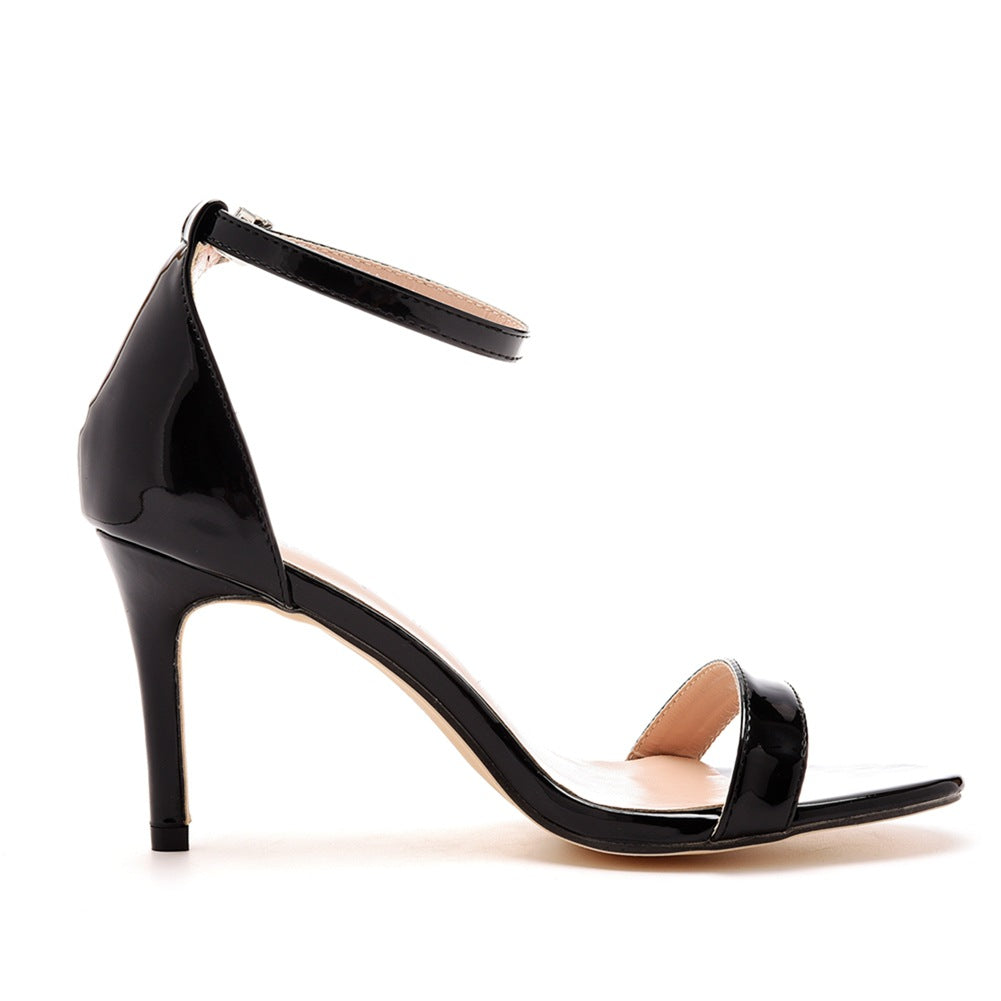 Open Toe Casual Brief Ankle-Strap High Heels