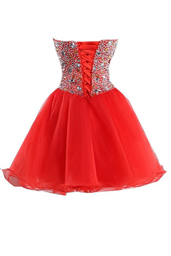 MerMaid SweetHeart Organza Bead Homecoming Dresses Cocktail Dresses