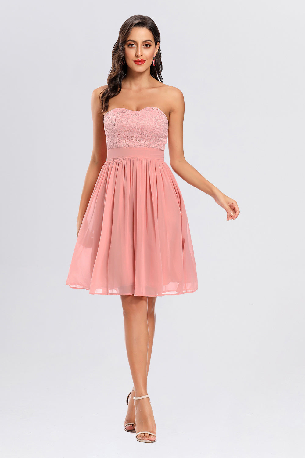 Sweetheart Strapless Short Prom Dresses Homecoming Dresses