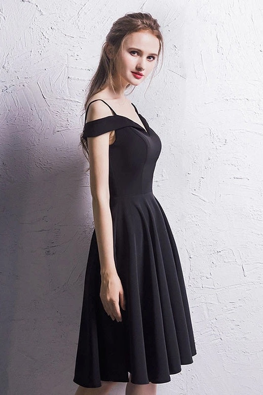 Classy Black Short A Line Homecoming Dresses Party Dresses Y0293