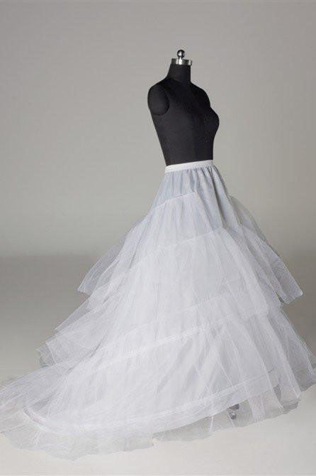 Floor Length White Petticoat Long Underskirt Accessories P012