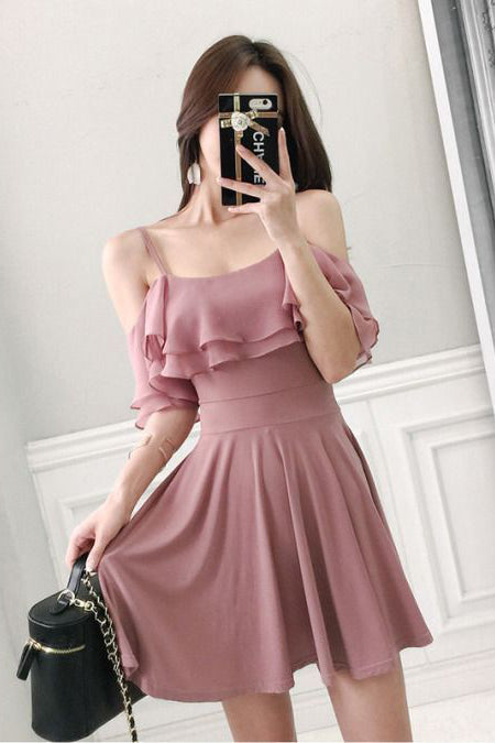 Charming Off the Shoulder Short Homecoming Dresses Cute Short Graduation Dresses N2002