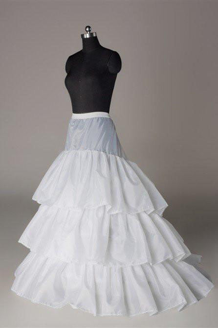 White Wedding Petticoat Accessories White Floor Length Underskirt P003