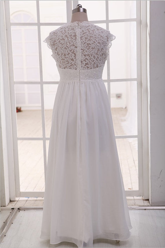 Empire See Through Sweetheart Maternity Bridal Wedding Gowns