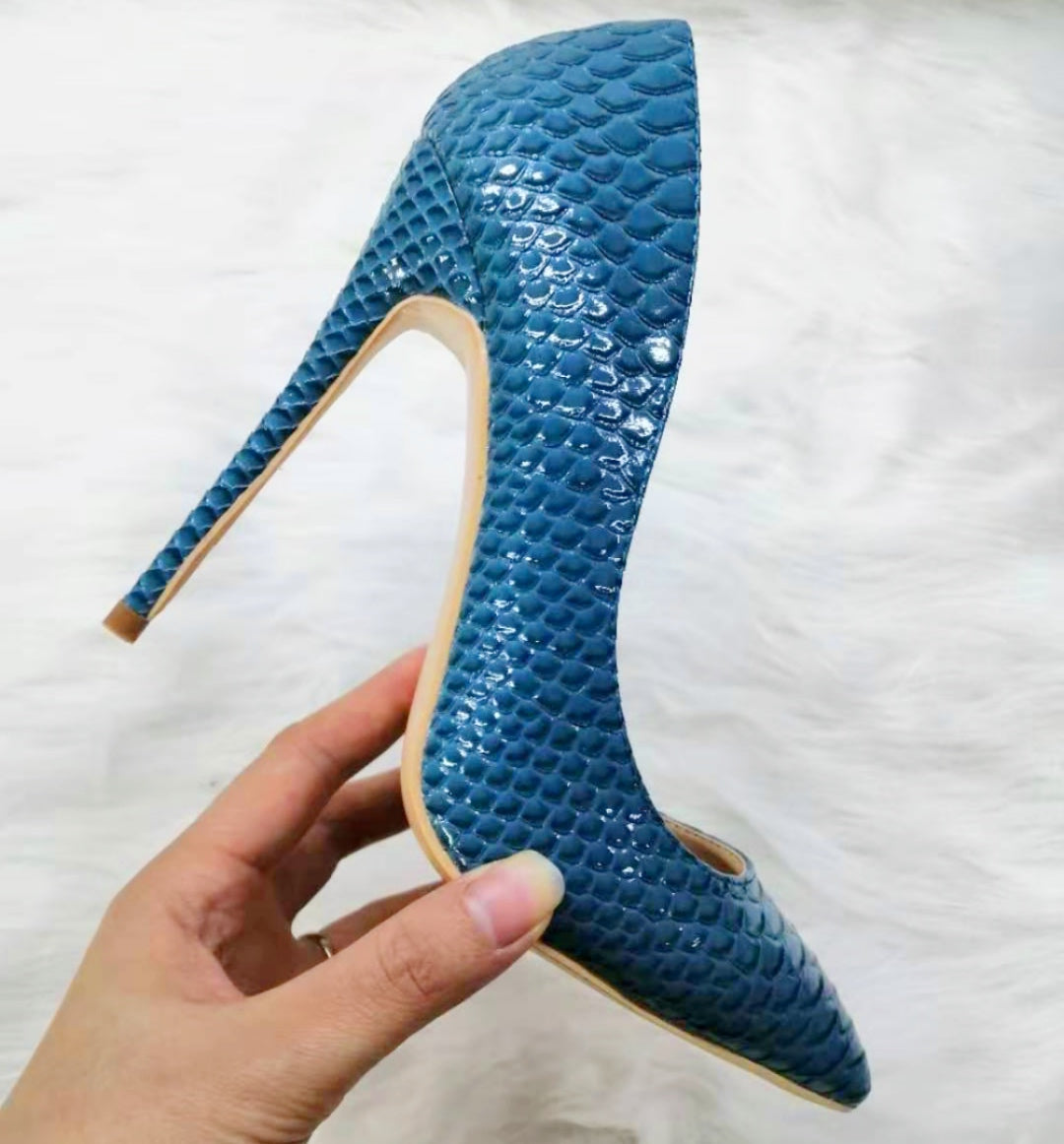 High Heels with Snakeskin Patterns Fashion Women Party Shoes yy20-3