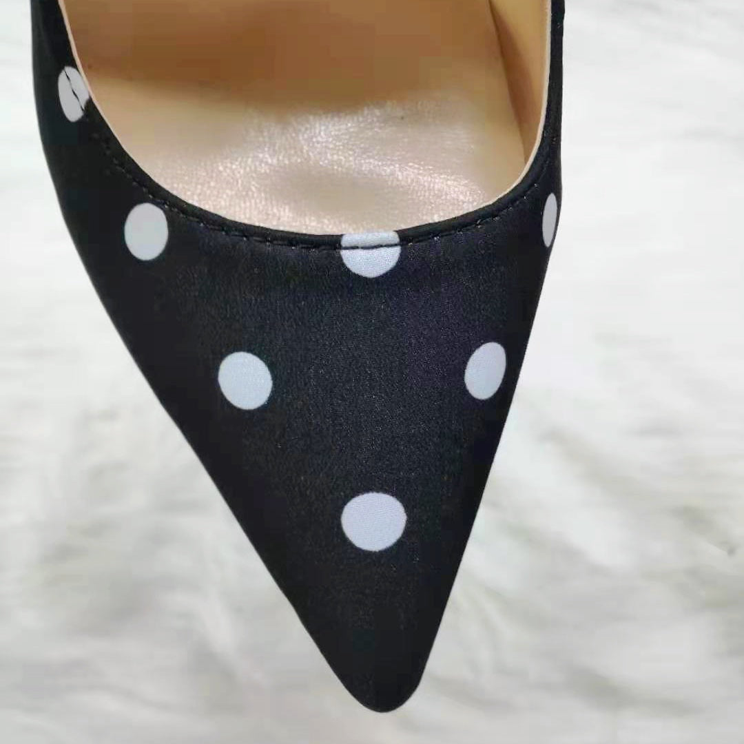 High-heels with Polka Dot Pattern Fashion Women Party Shoes yy28